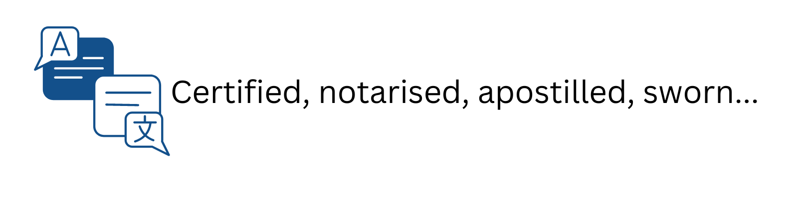 Type of translations coloured